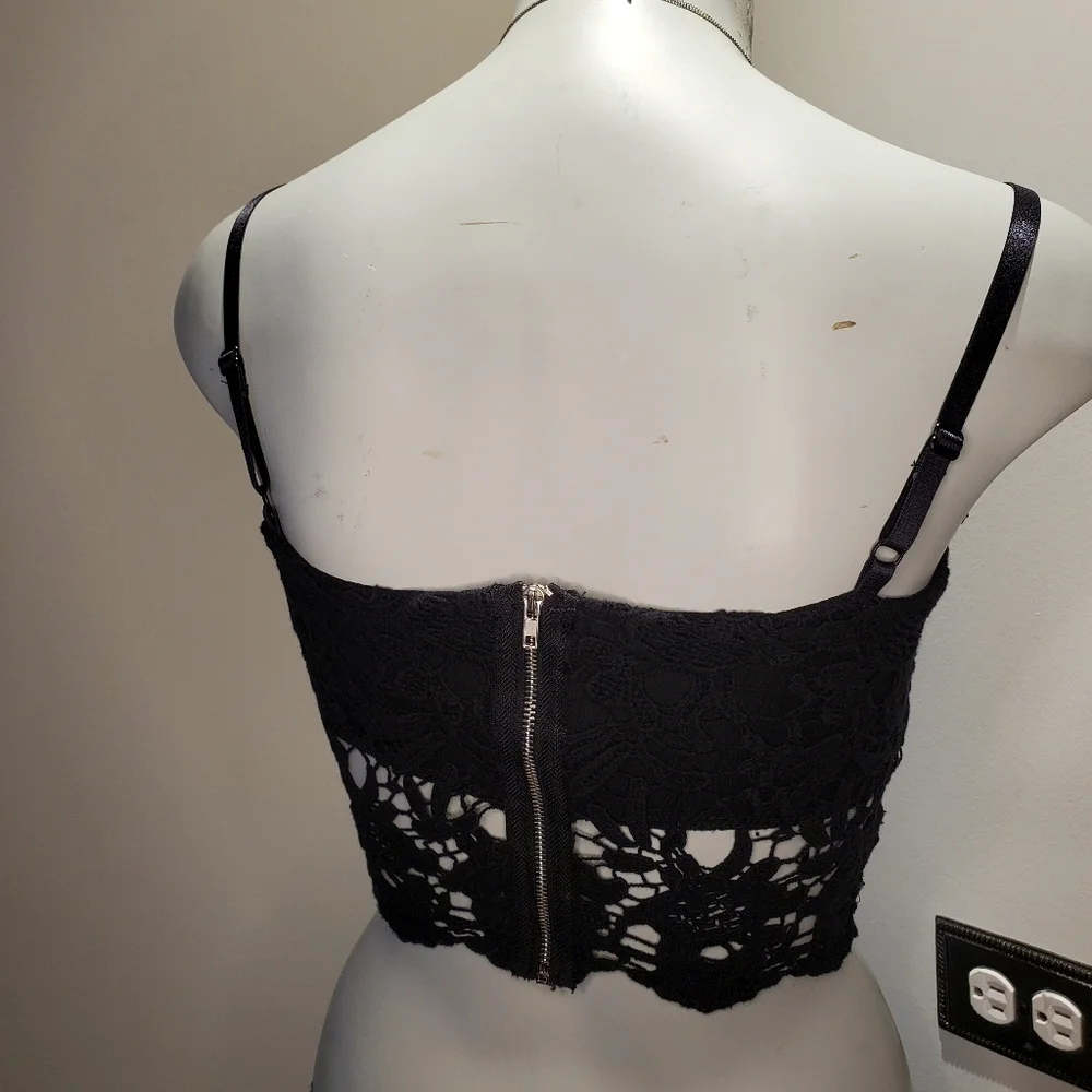Revamped Dark Crochet Tank Top - Picture 4 of 5